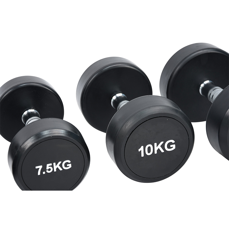 Gumowe hantle z okrągłą głowicą