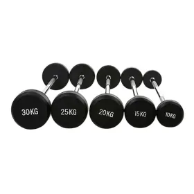 Round Head Rubber Fixed Barbell
