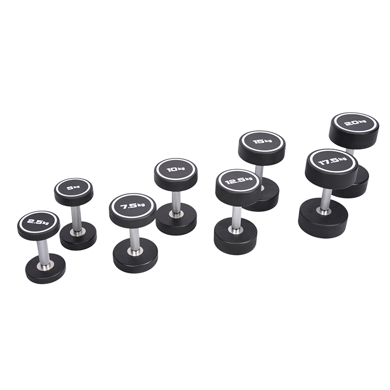 Okrągłe hantle poliuretanowe