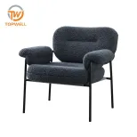 โซฟาพักผ่อน ที่นั่งกำมะหยี่ สีฝุ่น ขา DC-7706
