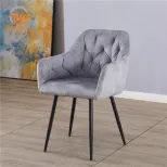 เก้าอี้ทานอาหาร ขากำมะหยี่ สี Powder Coating DC-7239