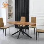 ท็อปโต๊ะทานอาหารขากระดาษเคลือบ Venner Powder Coating DT-2445