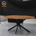 ท็อปโต๊ะทานอาหารขากระดาษเคลือบ Venner Powder Coating DT-2445