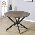 โต๊ะทานอาหารปรับขยายได้ ขาไม้MDF Top Powder Coating DT-2356