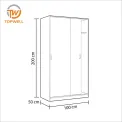 ไม้พาร์ติเคิลบอร์ด ผิวเมลามีน ขอบ PVC 100x50x200 A-009