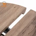 โต๊ะทานอาหารปรับขยายได้ ขาไม้MDF Top Powder Coating DT-2356