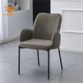 เก้าอี้ทานอาหาร ขาผ้ากำมะหยี่ Powder Coating DC-7232