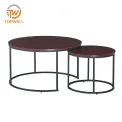 โต๊ะกลาง ขาเหล็กพ่นสี Rock Beam Top CT-330