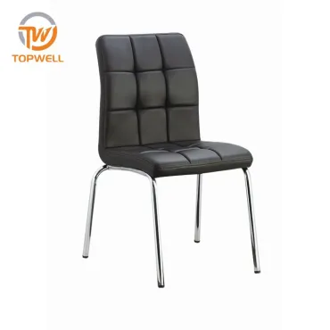 เก้าอี้รับประทานอาหาร PU Seat ขาโครเมี่ยม DC-7201