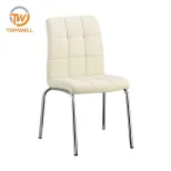 เก้าอี้รับประทานอาหาร PU Seat ขาโครเมี่ยม DC-7201
