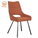 เก้าอี้ทานอาหาร เบาะผ้า ขาเคลือบสีฝุ่น DC-7236