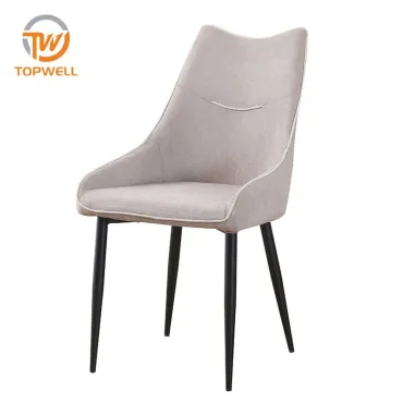 Dining Chair Fabric seat Powder coating leg DC-7237