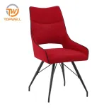 เก้าอี้ทานอาหาร เบาะผ้า ขาเคลือบสี DC-7236
