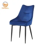 เก้าอี้ทานอาหาร เบาะผ้า ขาเคลือบสีฝุ่น DC-7237