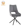 เก้าอี้ทานอาหาร เบาะกำมะหยี่ ขาเคลือบสีฝุ่น DC-7243