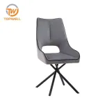 เก้าอี้ทานอาหาร เบาะกำมะหยี่ ขาเคลือบสีฝุ่น DC-7243