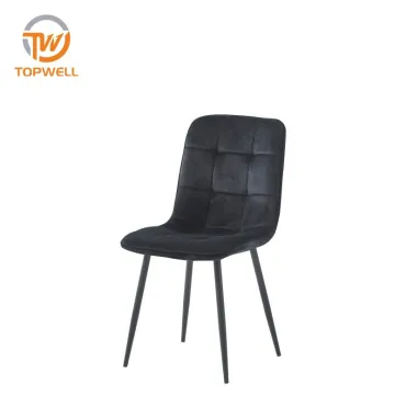 Dining Chair PU seat Powder coating leg DC-7341