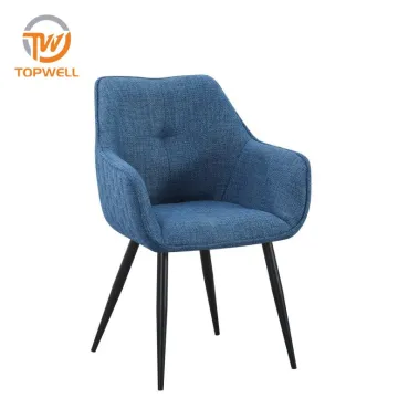 Dining Chair Fabric Seat Powder coating leg DC-7678