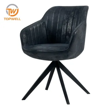 Dining Chair Fabric seat and back powder coating leg DC-7682