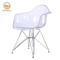 เก้าอี้พลาสติกที่นั่ง tranparent leg leg dc-6083p