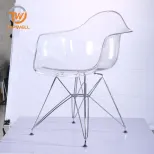 เก้าอี้พลาสติกที่นั่ง tranparent leg leg dc-6083p