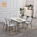 Esstisch MDF mit lackiertem Pulverbeschichtungsbein DT-2331