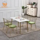Esstisch MDF mit lackiertem Pulverbeschichtungsbein DT-2332