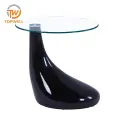 โต๊ะกลาง 6mm กระจกนิรภัย ฐานไฟเบอร์กลาส CT-302
