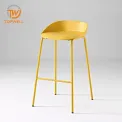 Plastic Chair PP seat Powder coating legs DC-6107B