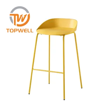 Plastic Chair PP seat Powder coating legs DC-6107B
