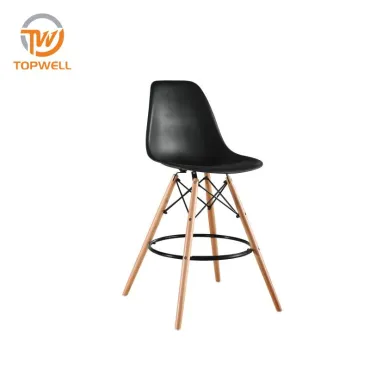 Plastic Chair PP Seat Beech wood leg DC-6071B