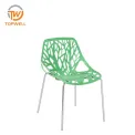 Plastic Chair PP Seat and back Metal chrome legs DC-6053