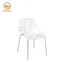 Plastic Chair PP Seat and back Metal chrome legs DC-6053