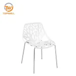 Plastic Chair PP Seat and back Metal chrome legs DC-6053