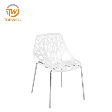 Plastic Chair PP Seat and back Metal chrome legs DC-6053