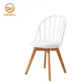 Plastic Chair PP seat Beech wood leg DC-6801