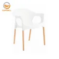 Plastic Chair PP+ wood DC-6500