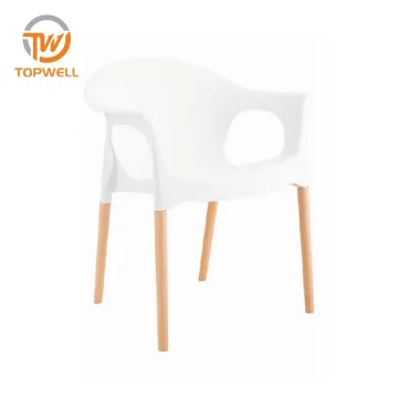 Plastic Chair PP+ wood DC-6500