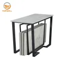 โต๊ะทานอาหาร ท็อปโต๊ะเมลามีน และขาเหล็กเคลือบพาวเวอร์ DT-2541