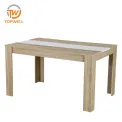 โต๊ะอาหาร ไม้พาร์ติเคิลบอร์ด-เมลามีน ท็อปและพาร์ติเคิลบอร์ด-ขาเมลามีน DT-2363A