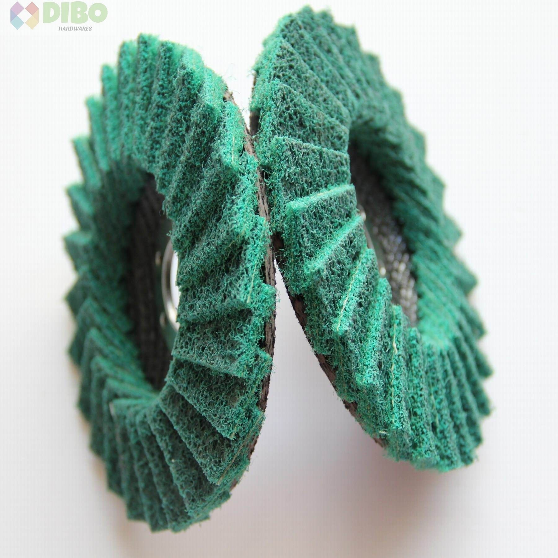 4 1/2 Inch Non-Woven Nylon Flap Disc with Fiberglass Backing Pad