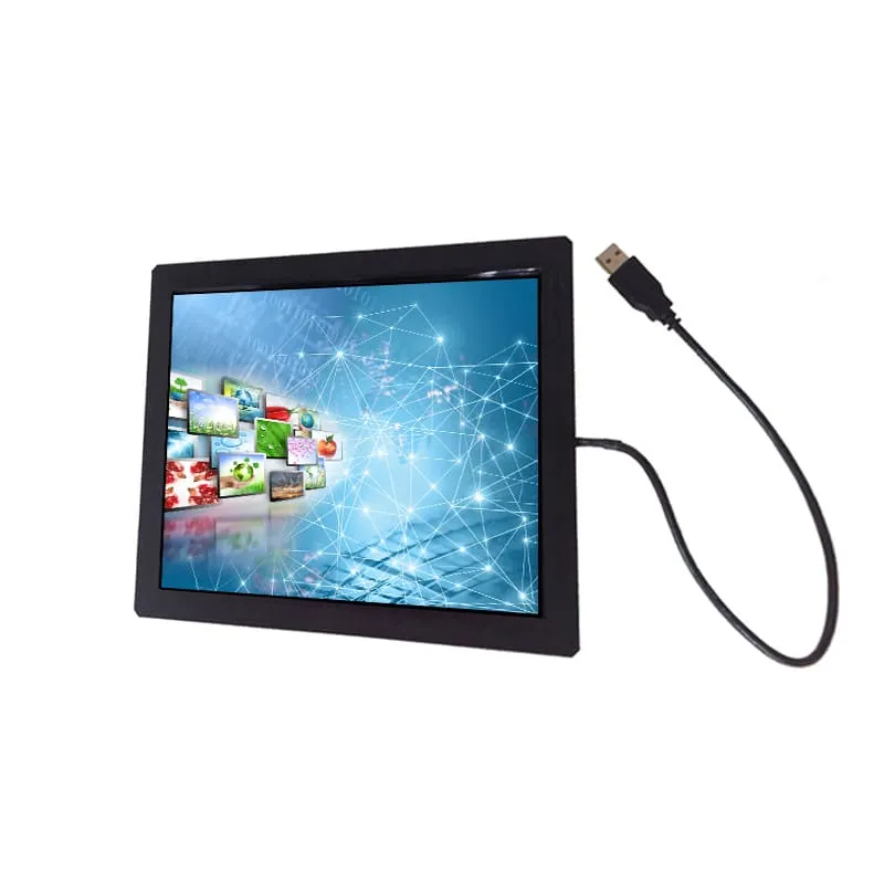 High Brightness Monitor 10.4 ” 800X600 Rackmount LCD Monitor, with IR Touch Screen