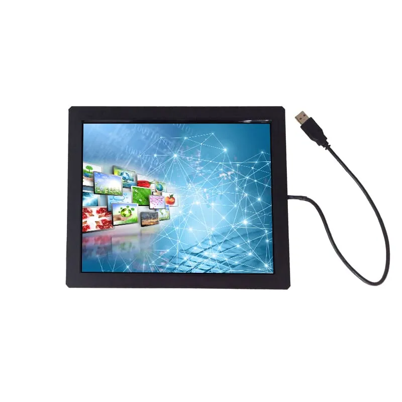 High Brightness Monitor 10.4 ” 800X600 Rackmount LCD Monitor, with IR Touch Screen