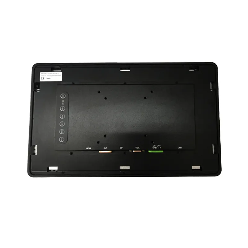 15.6 Coloj 1366X768 Panela Monto IP65 Antaŭa Industria Tuŝa Monitora Ekrano
