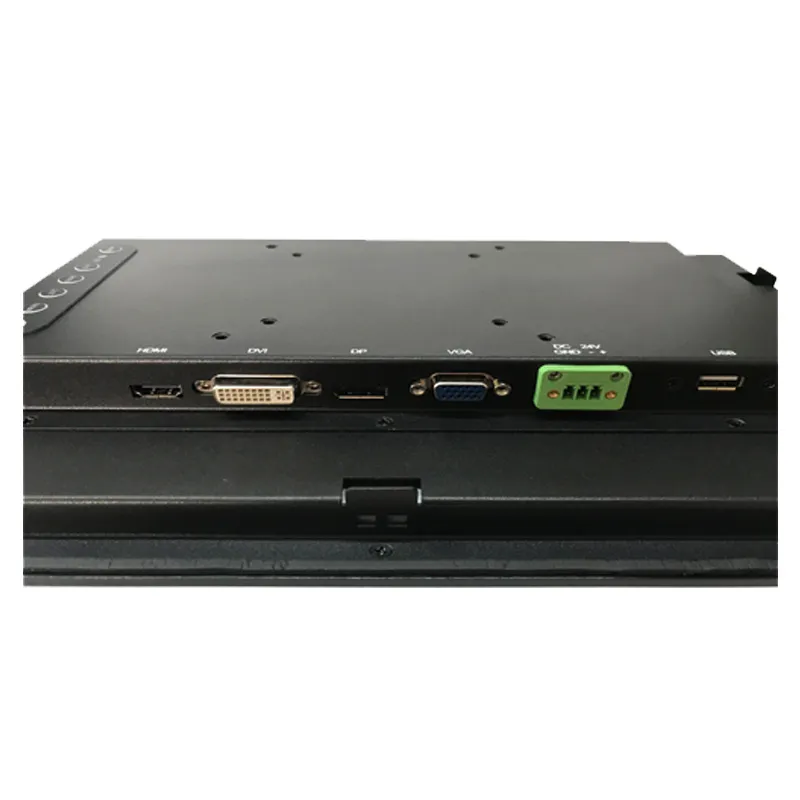 15.6 Coloj 1366X768 Panela Monto IP65 Antaŭa Industria Tuŝa Monitora Ekrano
