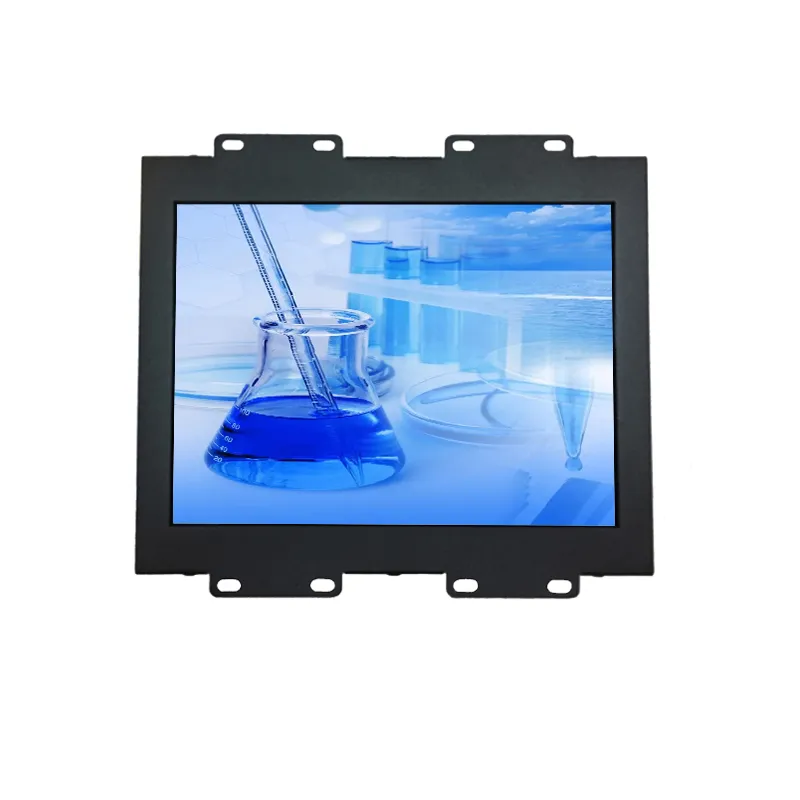 8 Coloj Fortika Muntado Larĝa Ekrano Malferma Kadra LCD-Monitoro