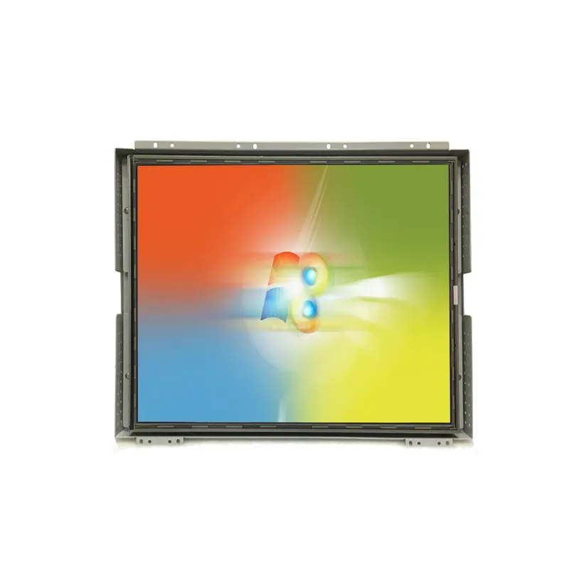 5 Drato Rezisma Tuŝo 19 Coloj 1280X1024 Malferma Kadra Monitoro kun Industriaj VGA DVI Enigoj