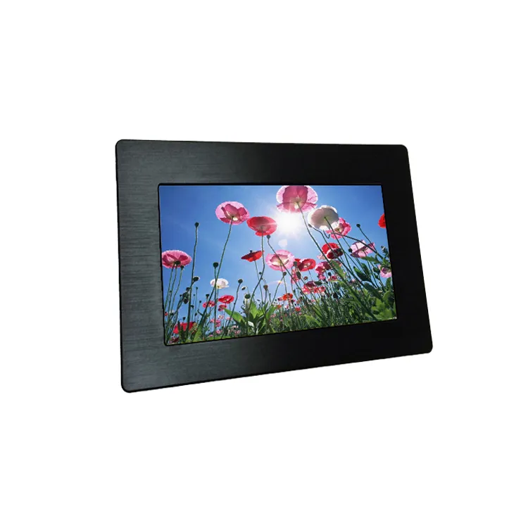 7 Coloj 300 Nits Industria Tuŝekrana Komputilo 800X480, RS485 / WiFi