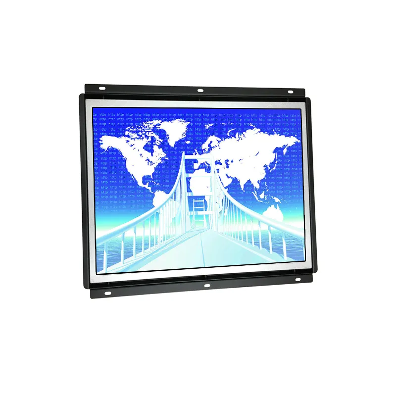 1024×768 12V 15 inch Sunlight Readable lcd monitor  -20 to 70 temperature