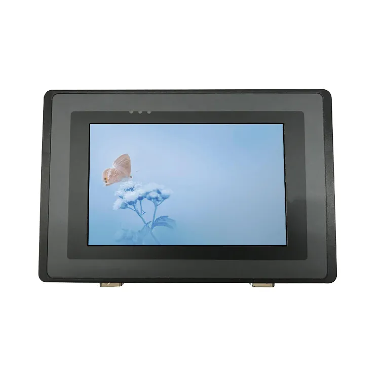Plasta Kadro 5 Coloj Android Industria Panelo Komputilo Capacitive Touch kun 512m Bytes DDR3 Sdram